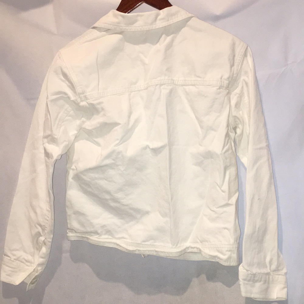 Vans White Denim Jacket | Size XS - Picture 5 of 5